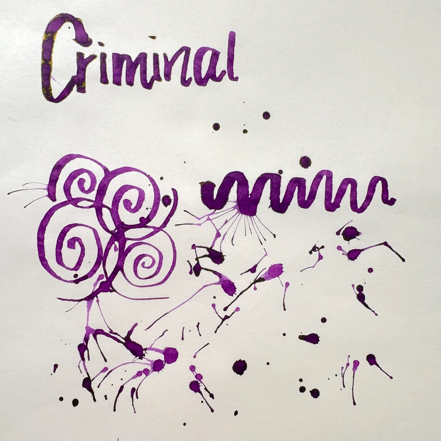 Epitome X Gourmet Pens Criminal Purple Ink